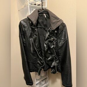 Free people leather jacket